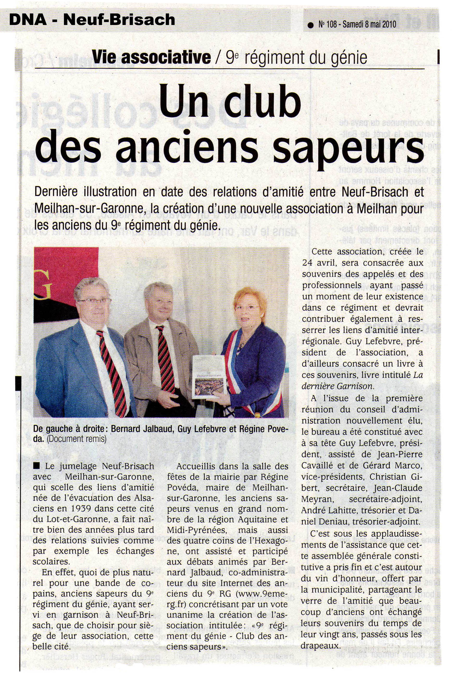Article DNA du 8 mai 2010