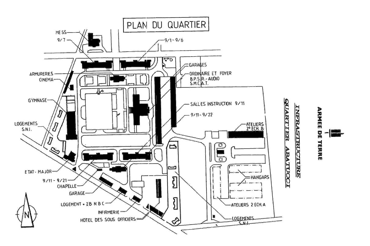 plan de la caserne
