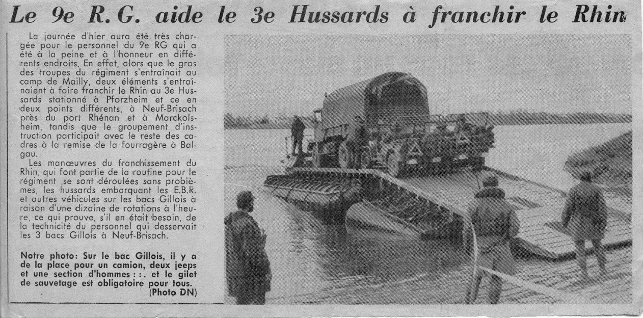 article de journal franchissement